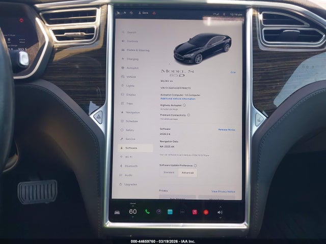 2015 TESLA MODEL S 5YJSA1H24FFP69273 Photo 6