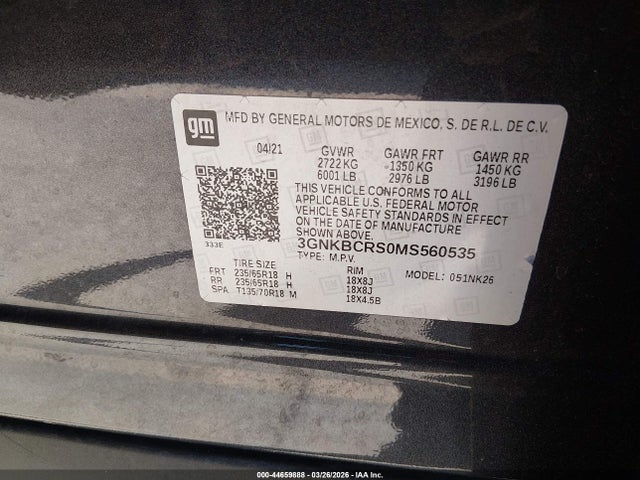 Chevrolet Blazer Fwd 2lt 2021 3GNKBCRS0MS560535 Image 9
