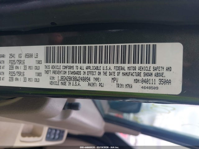 2008 JEEP LIBERTY 1J8GN28K88W248094 Photo 8