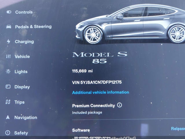 Aukcja sprzedaży 2013 Tesla Model S, vin: 5YJSA1CN7DFP12175, numer aukcji: 44660065
