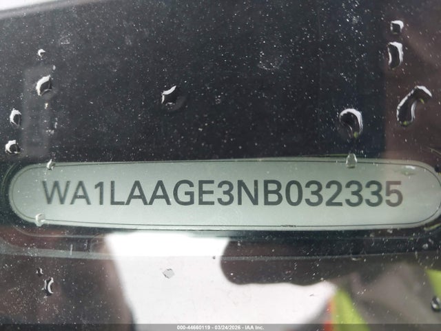WA1LAAGE3NB032335 Audi E-tron Premium Plus Quattro