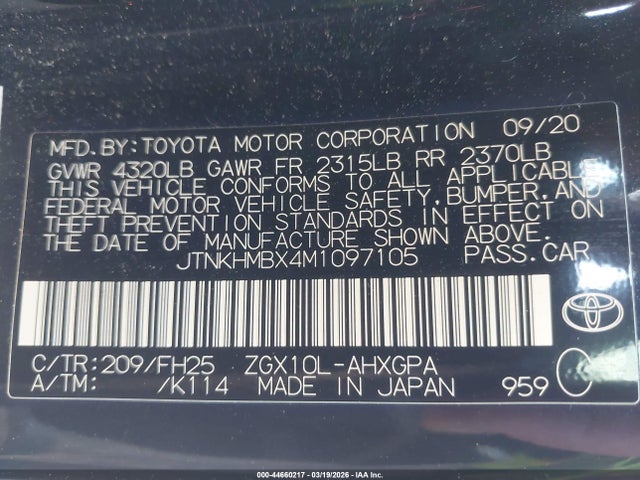 2021 TOYOTA C-HR JTNKHMBX4M1097105 Photo 8