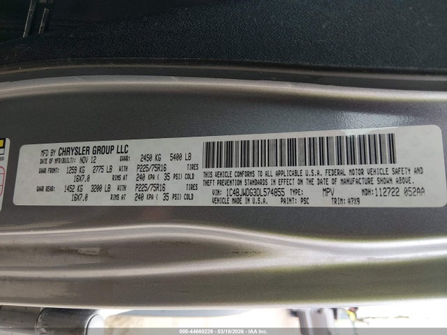 2013 JEEP WRANGLER UNLIMITED 1C4BJWDG3DL574855 Photo 8