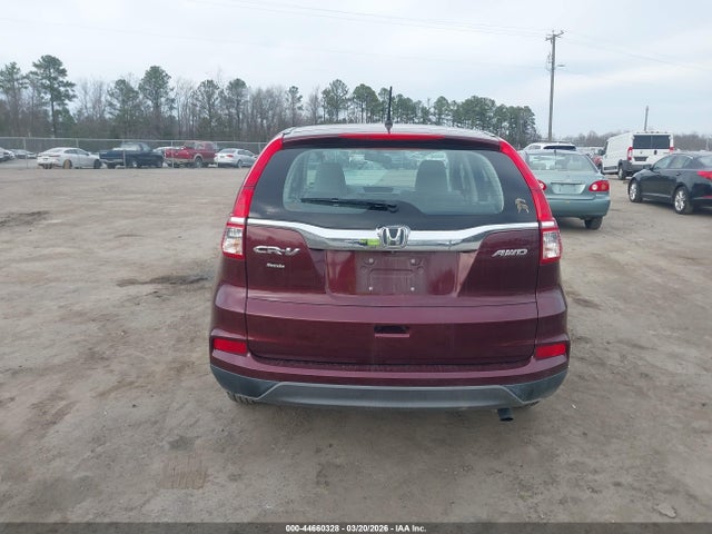 2015 Honda Cr-v Lx მანქანა იყიდება აუქციონზე, vin: 2HKRM4H3XFH630038, აუქციონის ნომერი: 44660328