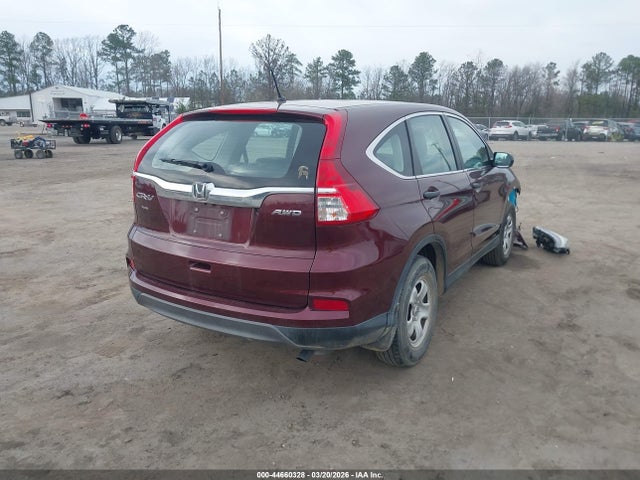 2015 Honda Cr-v Lx მანქანა იყიდება აუქციონზე, vin: 2HKRM4H3XFH630038, აუქციონის ნომერი: 44660328