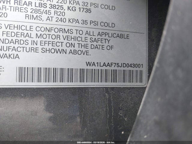 2018 AUDI Q7 WA1LAAF75JD043001 Photo 8