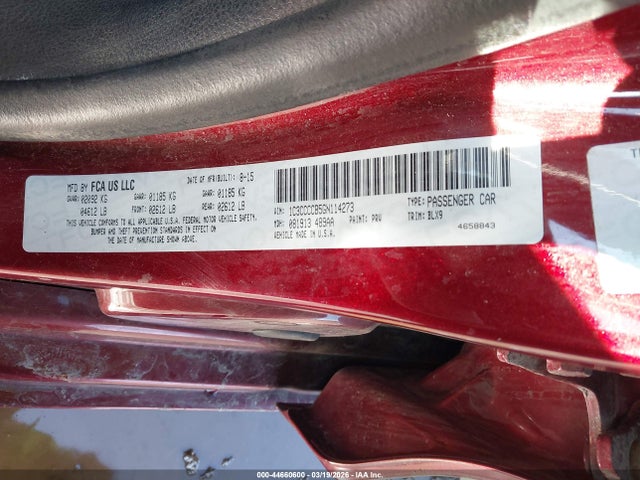 2016 Chrysler 200 C მანქანა იყიდება აუქციონზე, vin: 1C3CCCCB5GN114273, აუქციონის ნომერი: 44660600