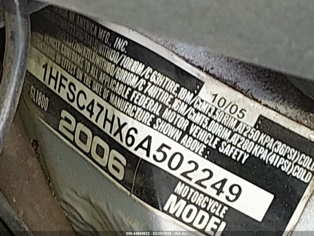 2006 HONDA GL1800 1HFSC47HX6A502249 Photo 9