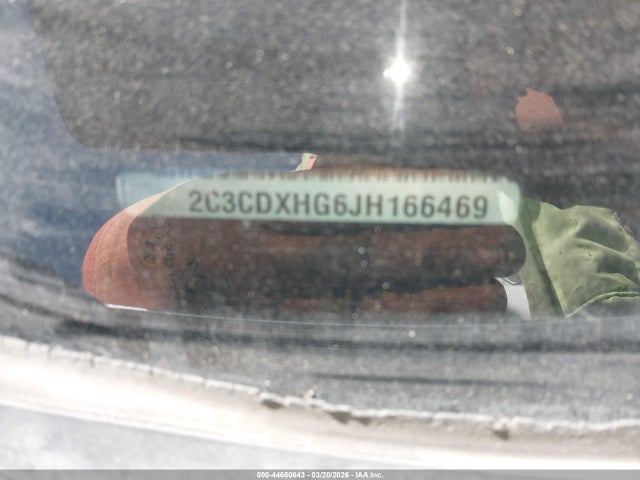 44660643 :رقم المزاد ، 2C3CDXHG6JH166469 vin ، 2018 Dodge Charger Sxt Plus Rwd مزاد بيع
