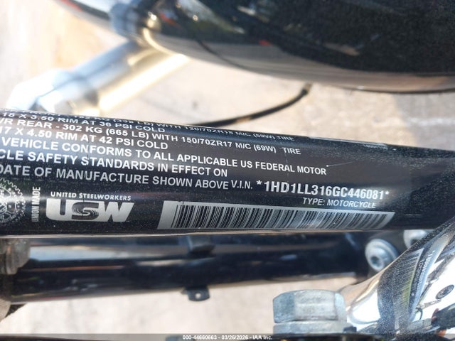 1HD1LL316GC446081 Harley-Davidson Xl1200 T