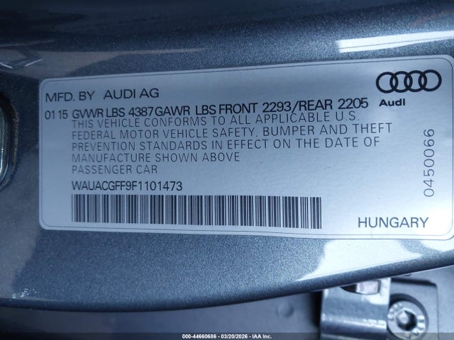 2015 AUDI A3 WAUACGFF9F1101473 Photo 8