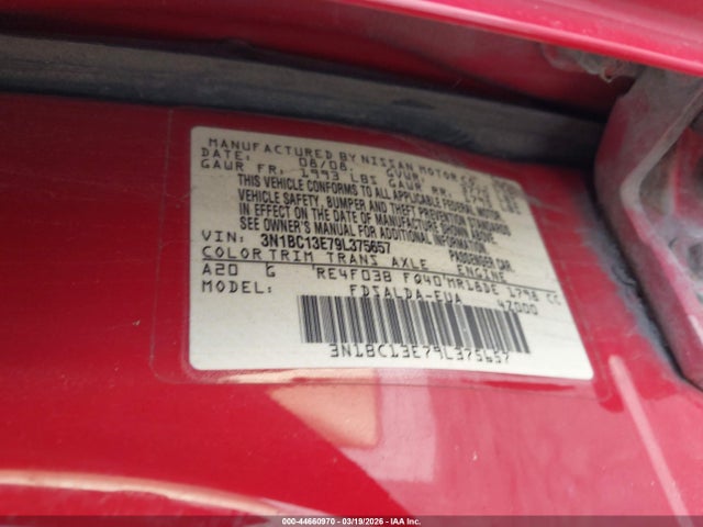 Aukcja sprzedaży 2009 Nissan Versa 1.8s, vin: 3N1BC13E79L375657, numer aukcji: 44660970