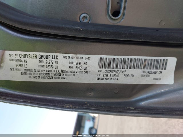 2013 DODGE DART 1C3CDFBA9DD321497 Photo 8