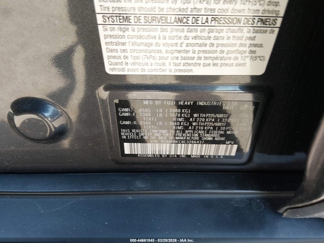 Продажа на аукционе авто 2012 Subaru Outback 2.5i Limited, vin: 4S4BRBKC8C3286437, номер лота: 44661045