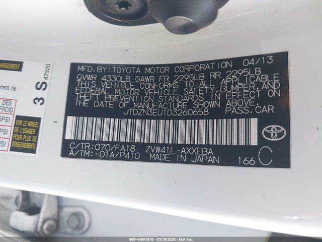2013 TOYOTA PRIUS V JTDZN3EU1D3260658 Photo 8