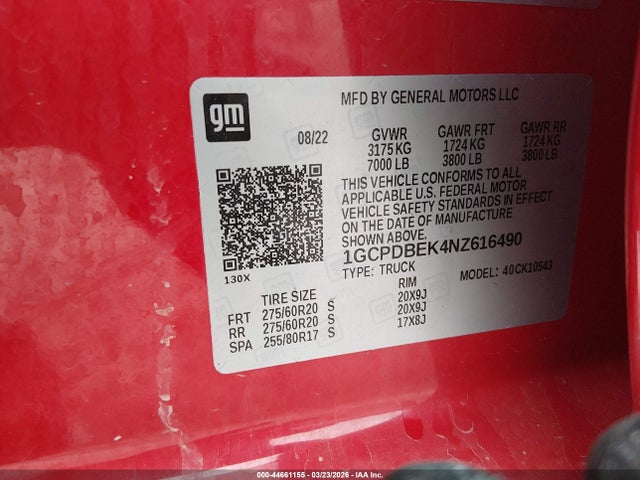 2022 CHEVROLET SILVERADO 1500 1GCPDBEK4NZ616490 Photo 8