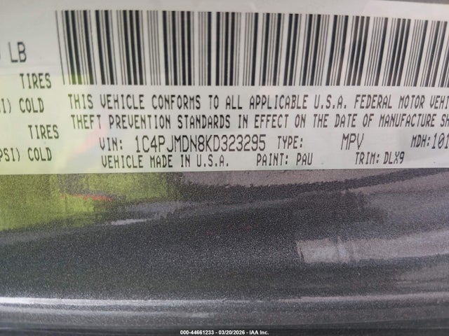 2019 JEEP CHEROKEE 1C4PJMDN8KD323295 Photo 8