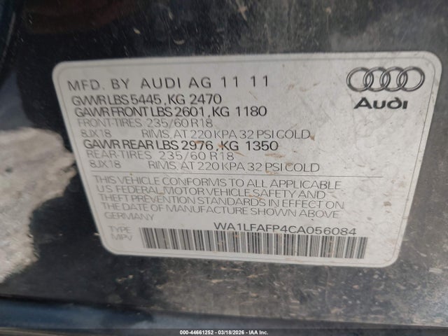 2012 AUDI Q5 WA1LFAFP4CA056084 Photo 8