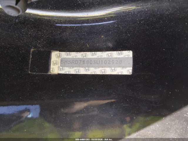 Aukcja sprzedaży 2003 Honda Cr-v Ex, vin: SHSRD78803U102928, numer aukcji: 44661353