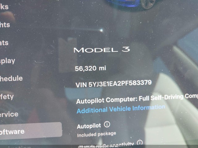 Aukcja sprzedaży 2023 Tesla Model 3 Rear-wheel Drive, vin: 5YJ3E1EA2PF583379, numer aukcji: 44661359