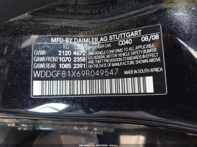 Aukcja sprzedaży 2009 Mercedes-benz C 300 Luxury 4matic/sport 4matic, vin: WDDGF81X69R049547, numer aukcji: 44661473