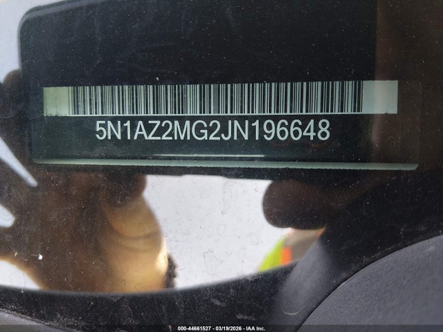 Aukcja sprzedaży 2018 Nissan Murano Platinum, vin: 5N1AZ2MG2JN196648, numer aukcji: 44661527