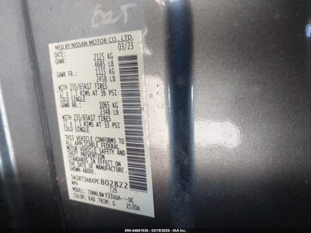 Nissan Rogue S Intelligent Awd 2023 5N1BT3ABXPC802822 Image 9