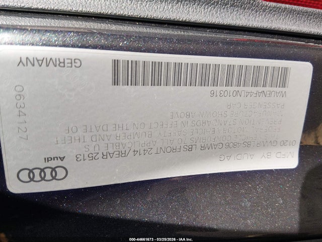 44661673 :رقم المزاد ، WAUENAF44LN010316 vin ، 2020 Audi A4 Premium Plus 45 Tfsi Quattro S Tronic مزاد بيع