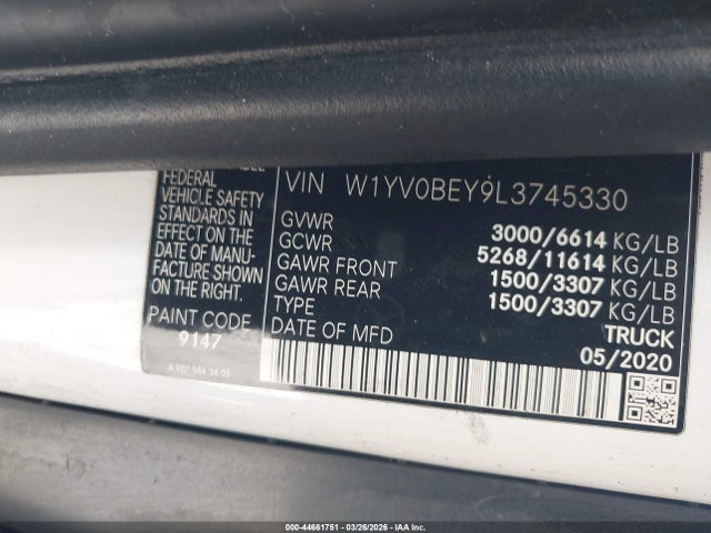 2020 MERCEDES-BENZ METRIS W1YV0BEY9L3745330 Photo 8