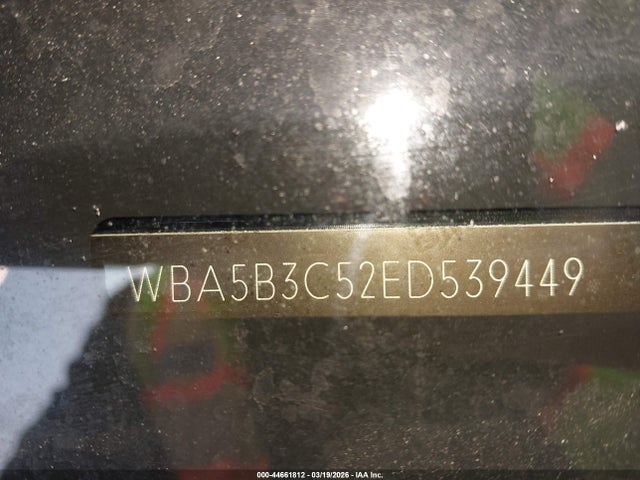 2014 Bmw 535i Xdrive მანქანა იყიდება აუქციონზე, vin: WBA5B3C52ED539449, აუქციონის ნომერი: 44661812
