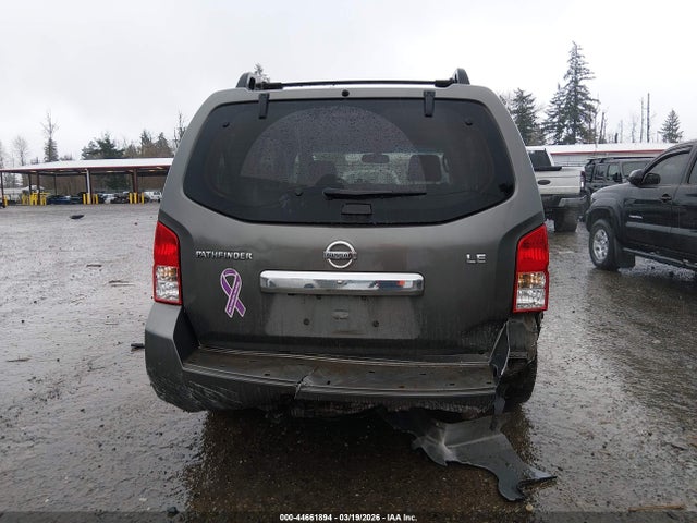 2008 Nissan Pathfinder Le V8 მანქანა იყიდება აუქციონზე, vin: 5N1BR18B78C631652, აუქციონის ნომერი: 44661894