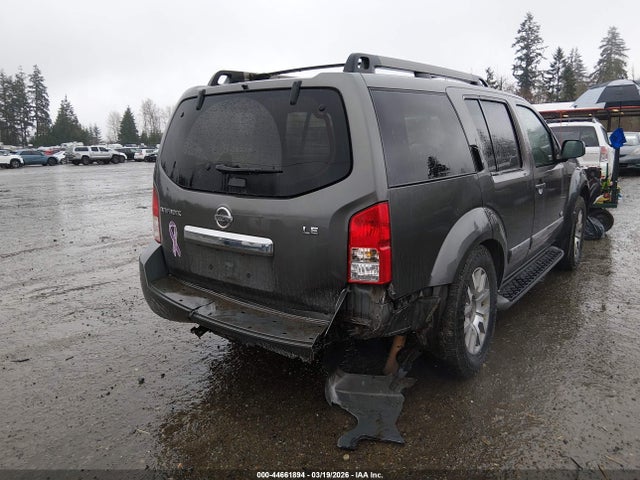 2008 Nissan Pathfinder Le V8 მანქანა იყიდება აუქციონზე, vin: 5N1BR18B78C631652, აუქციონის ნომერი: 44661894
