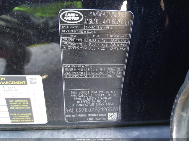 SALE27EU7P2126528 Land Rover Defender 110 X-dynamic Se