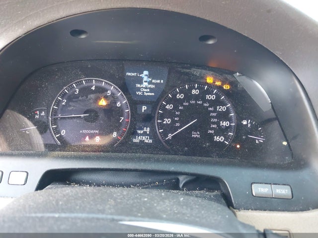 Продажа на аукционе авто 2007 Lexus Ls 460, vin: JTHBL46F675001989, номер лота: 44662090