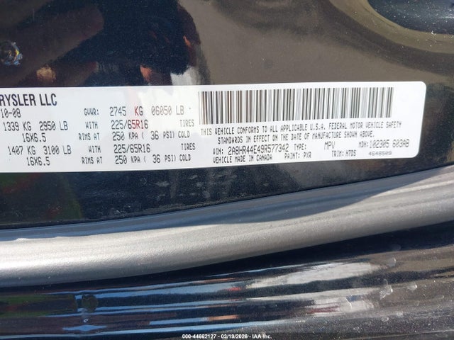 2009 CHRYSLER TOWN & COUNTRY 2A8HR44E49R577342 Photo 8