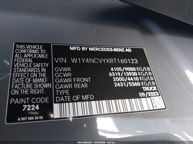 2024 MERCEDES-BENZ SPRINTER 2500 W1Y4NCVYXRT160123 Photo 8