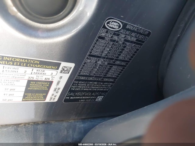 2020 LAND ROVER RANGE ROVER VELAR SALYB2FV0LA257162 Photo 8