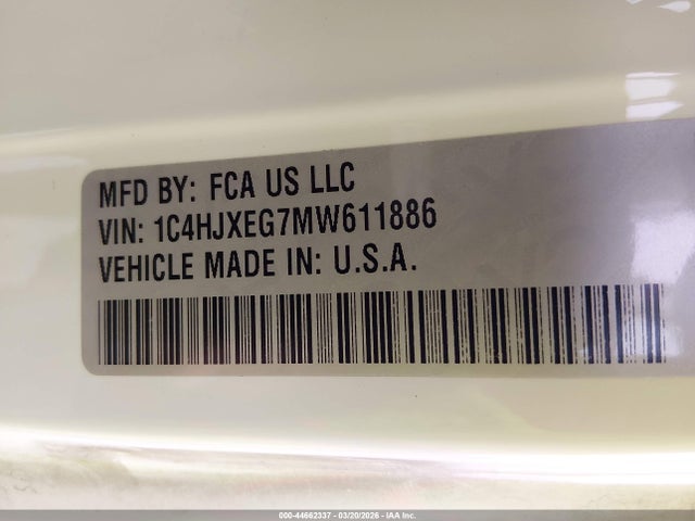 2021 JEEP WRANGLER UNLIMITED 1C4HJXEG7MW611886 Photo 8