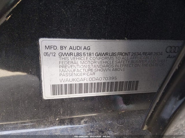 2013 AUDI S4 WAUKGAFL0DA070395 Photo 8