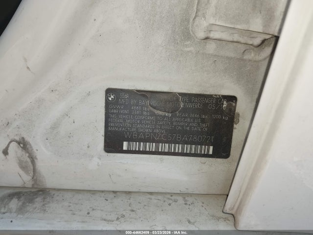 Продаж на аукціоні авто 2011 Bmw 335d, vin: WBAPN7C57BA780721, номер лоту: 44662409