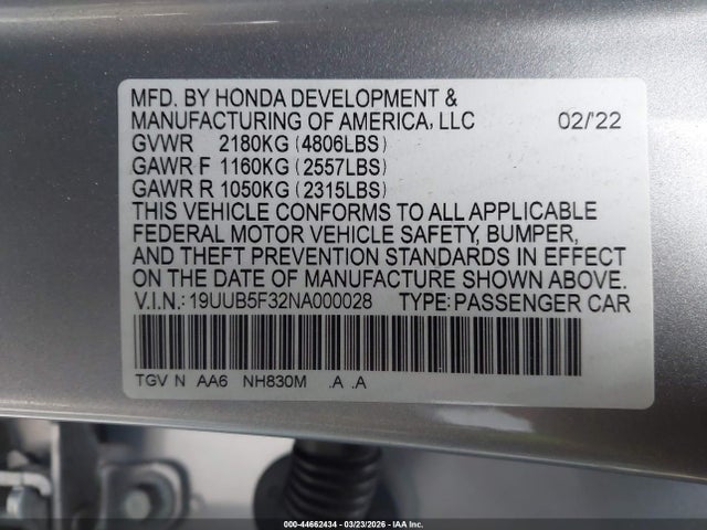 2022 ACURA TLX 19UUB5F32NA000028 Photo 8