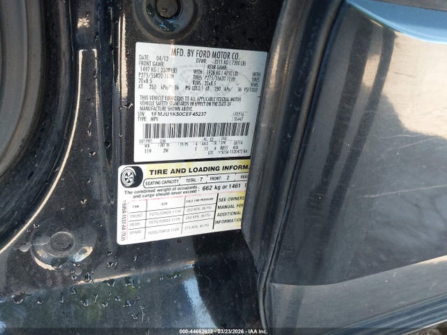 44662622 :رقم المزاد ، 1FMJU1K50CEF45237 vin ، 2012 Ford Expedition Limited مزاد بيع