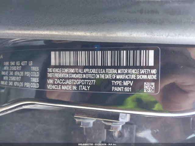 2016 JEEP RENEGADE ZACCJABT2GPD77277 Photo 8