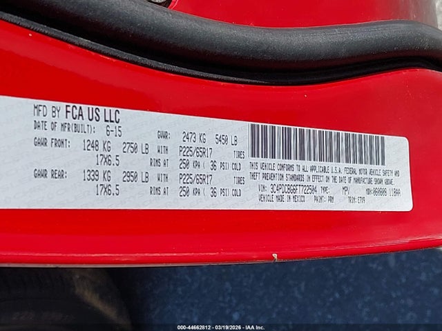 2015 DODGE JOURNEY 3C4PDCBG6FT722504 Photo 8