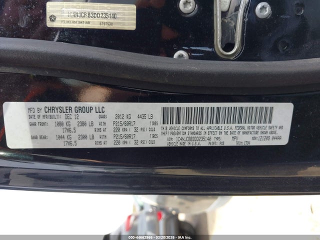 2013 JEEP COMPASS 1C4NJCBB3DD235140 Photo 8