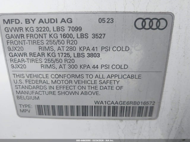 Audi Q8 E-tron S Line Premium Plus Quattro 2024 WA1CAAGE6RB016572 Image 9