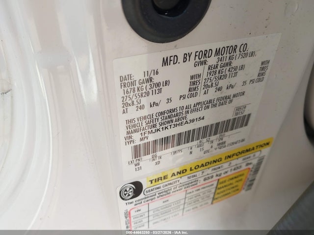 2017 FORD EXPEDITION EL 1FMJK1KT3HEA39154 Photo 8