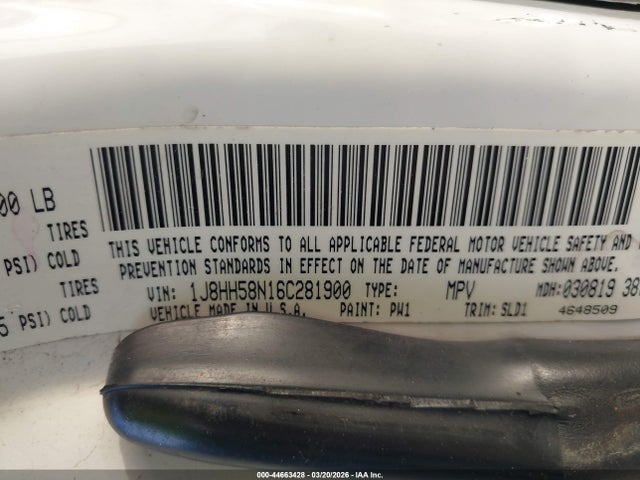 2006 JEEP COMMANDER 1J8HH58N16C281900 Photo 8