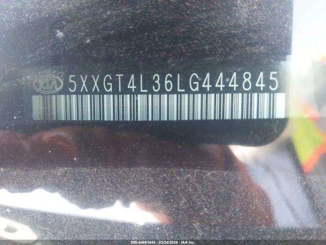 5XXGT4L36LG444845 KIA Optima Lx