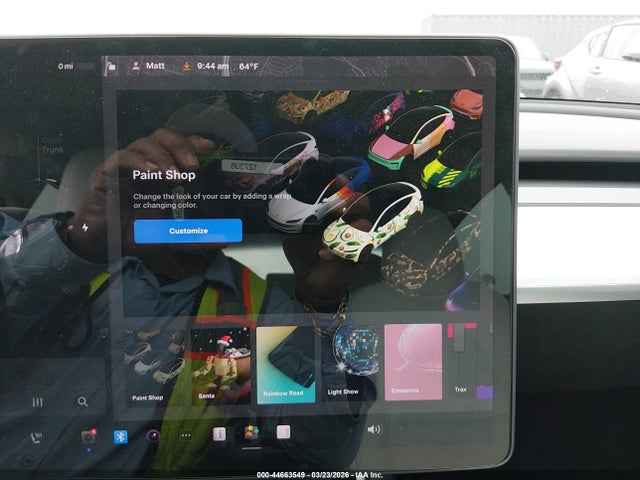 44663549 :رقم المزاد ، 5YJ3E1EB4KF230479 vin ، 2019 Tesla Model 3 Long Range/performance مزاد بيع